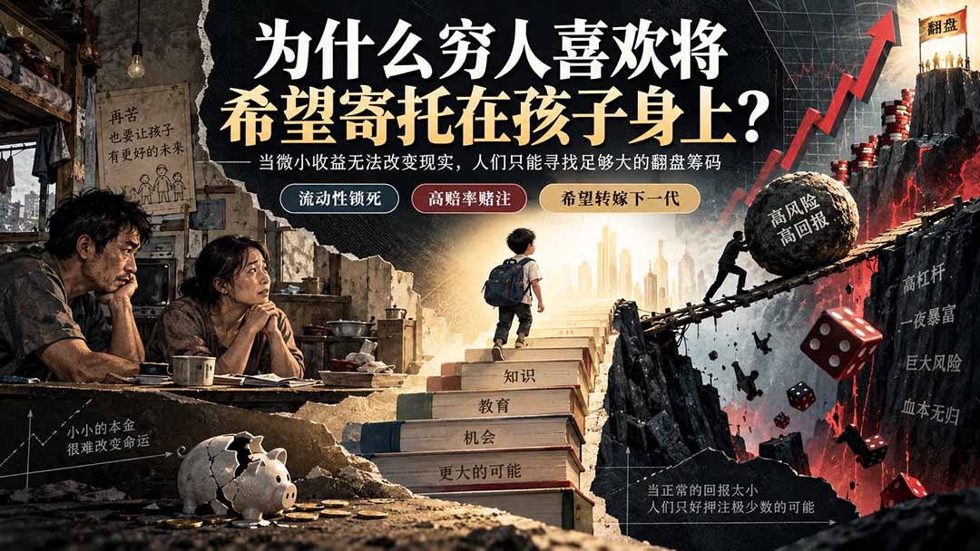 社群精品文章：为什么穷人喜欢将希望寄托在孩子身上？